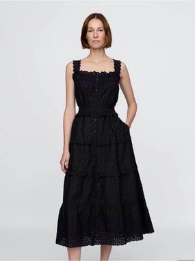 Gap Doen Eyelet Midi Dress